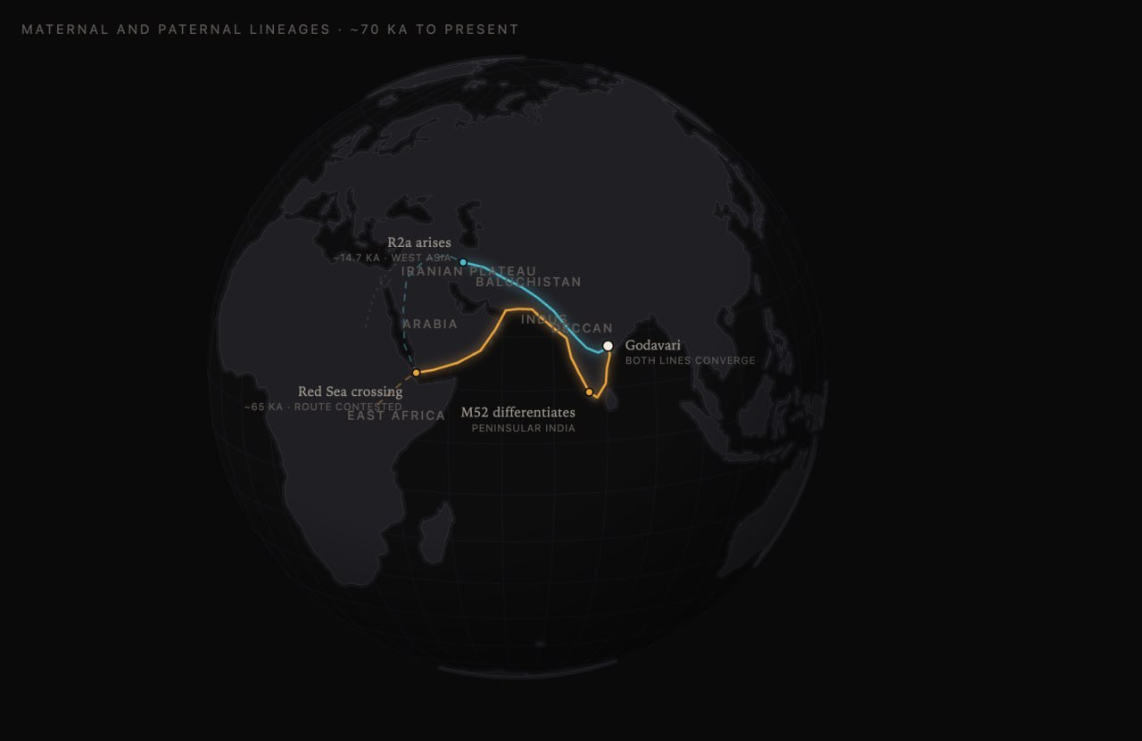 Two Haplogroups and 70,000 Years of History